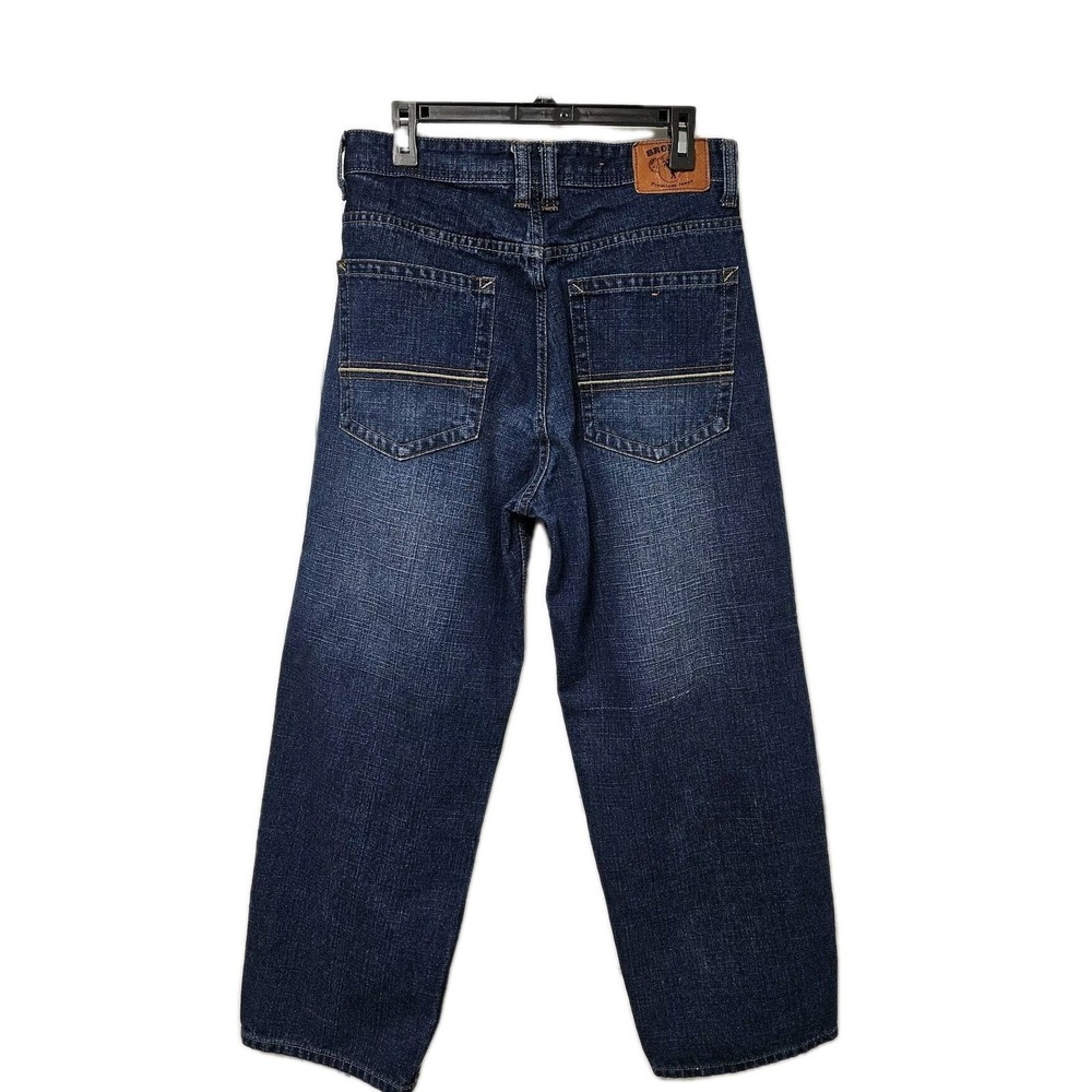 Bronson Premium Jeans Mens 32x30 Dark Wash Wide Leg Baggy Denim Skater Pants